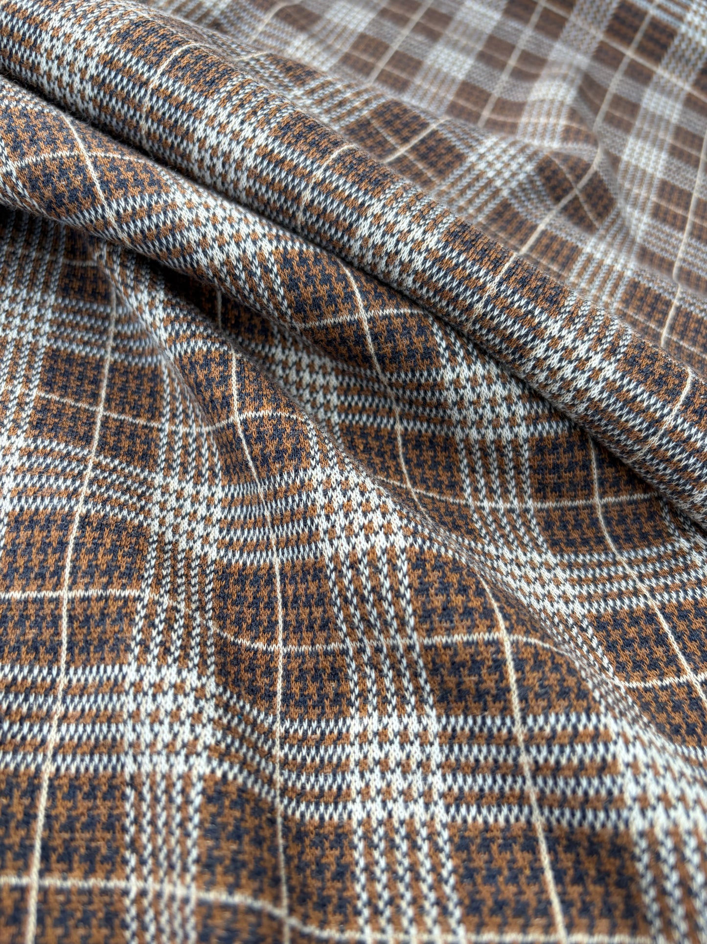 WILD WOOL 010 checkered heavy jersey jacquard