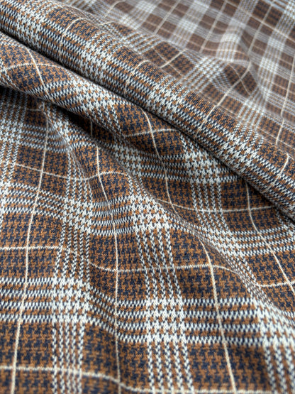 WILD WOOL 010 checkered heavy jersey jacquard