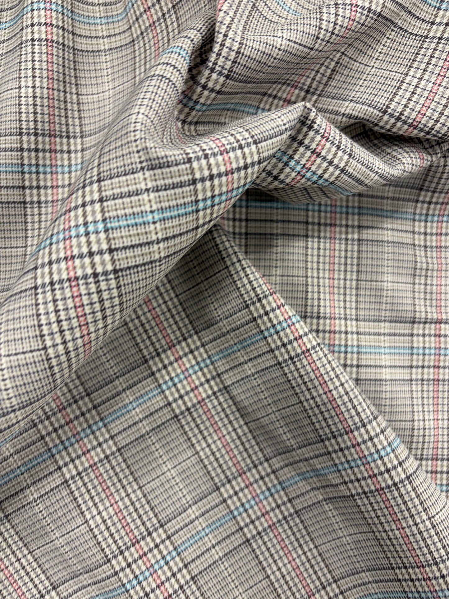RHINO 030 classical Prince of Wales checkered stretch fabric