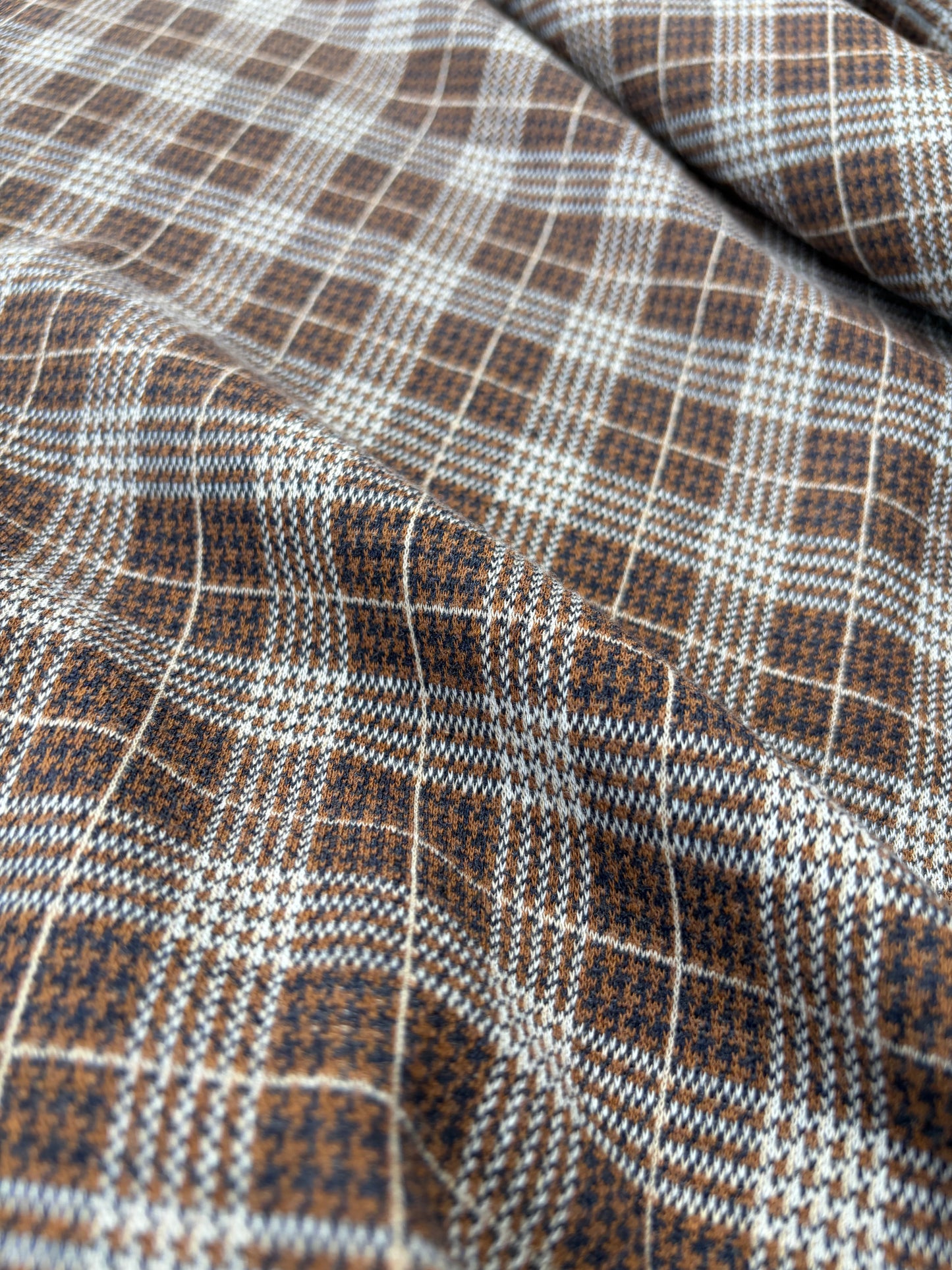 WILD WOOL 010 checkered heavy jersey jacquard