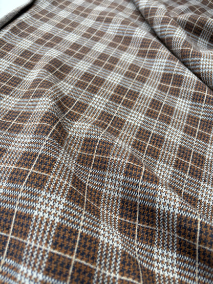 WILD WOOL 010 checkered heavy jersey jacquard