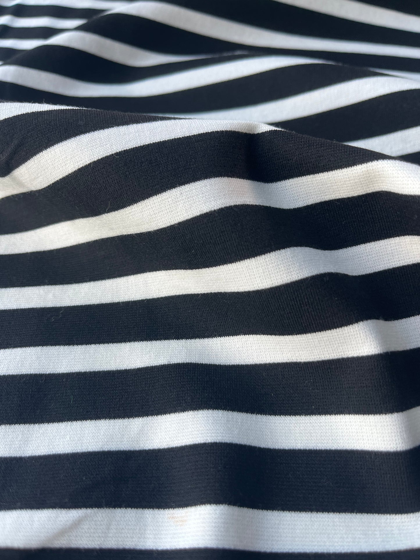 ATHENA 006  Punto di Roma viscose stripes black/white