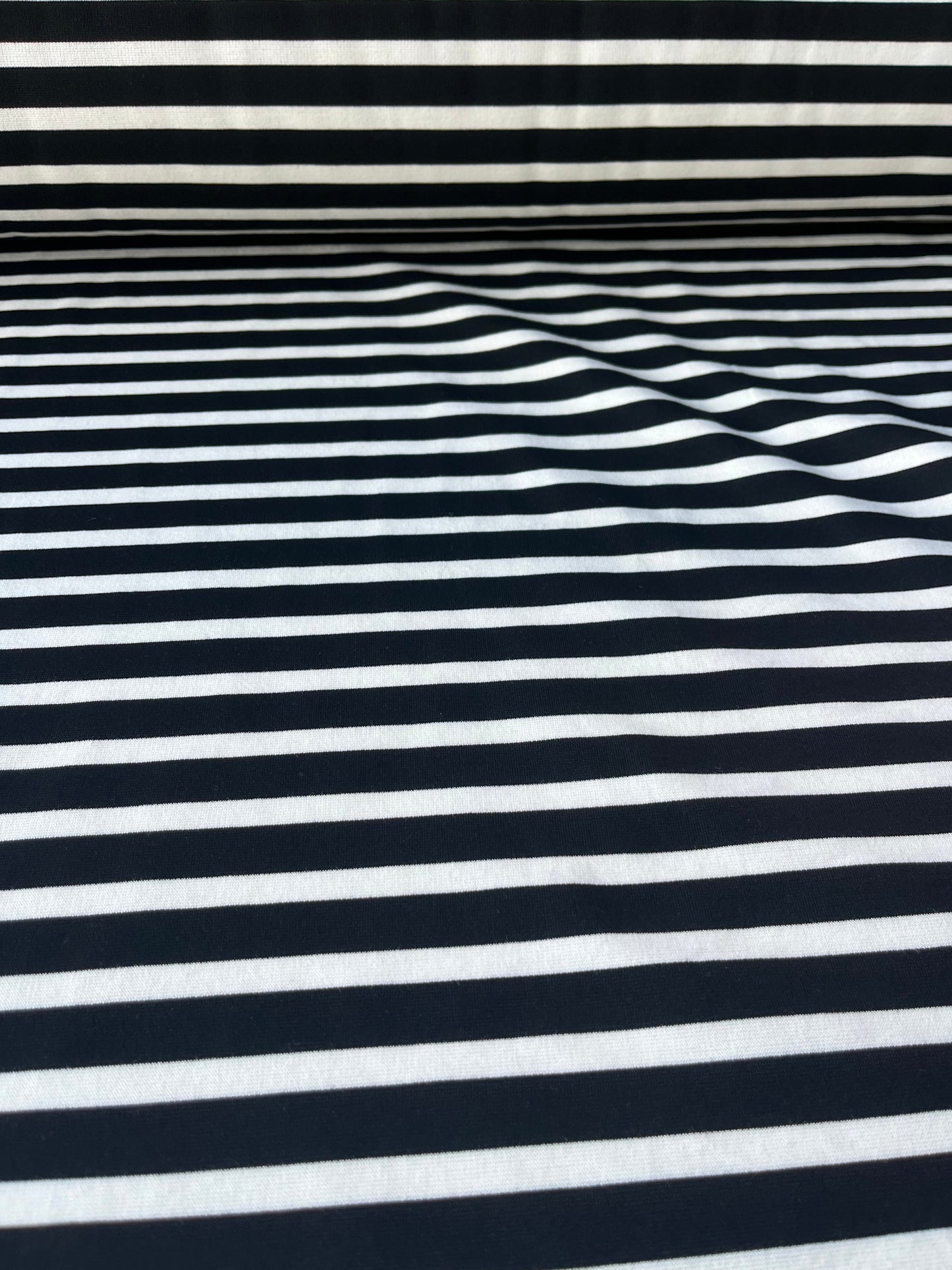 ATHENA 006  Punto di Roma viscose stripes black/white