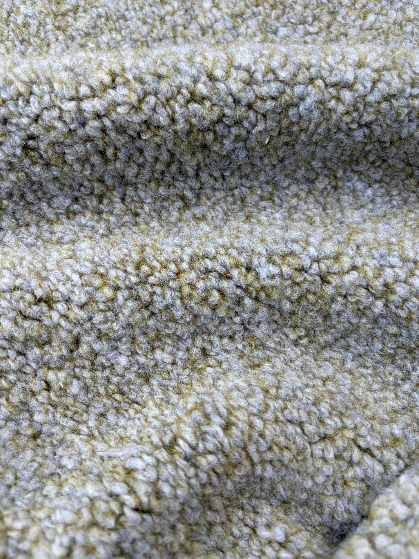 WILD WOOL 012 khaky mélange wool bouclette