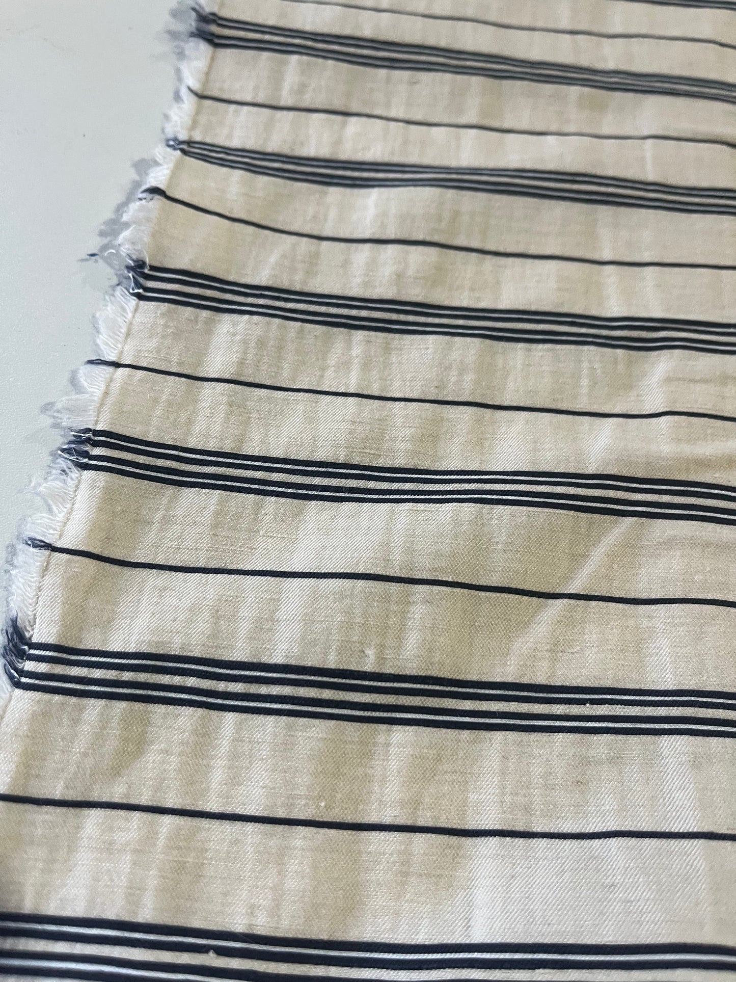 LC XII 009 striped linen/viscose