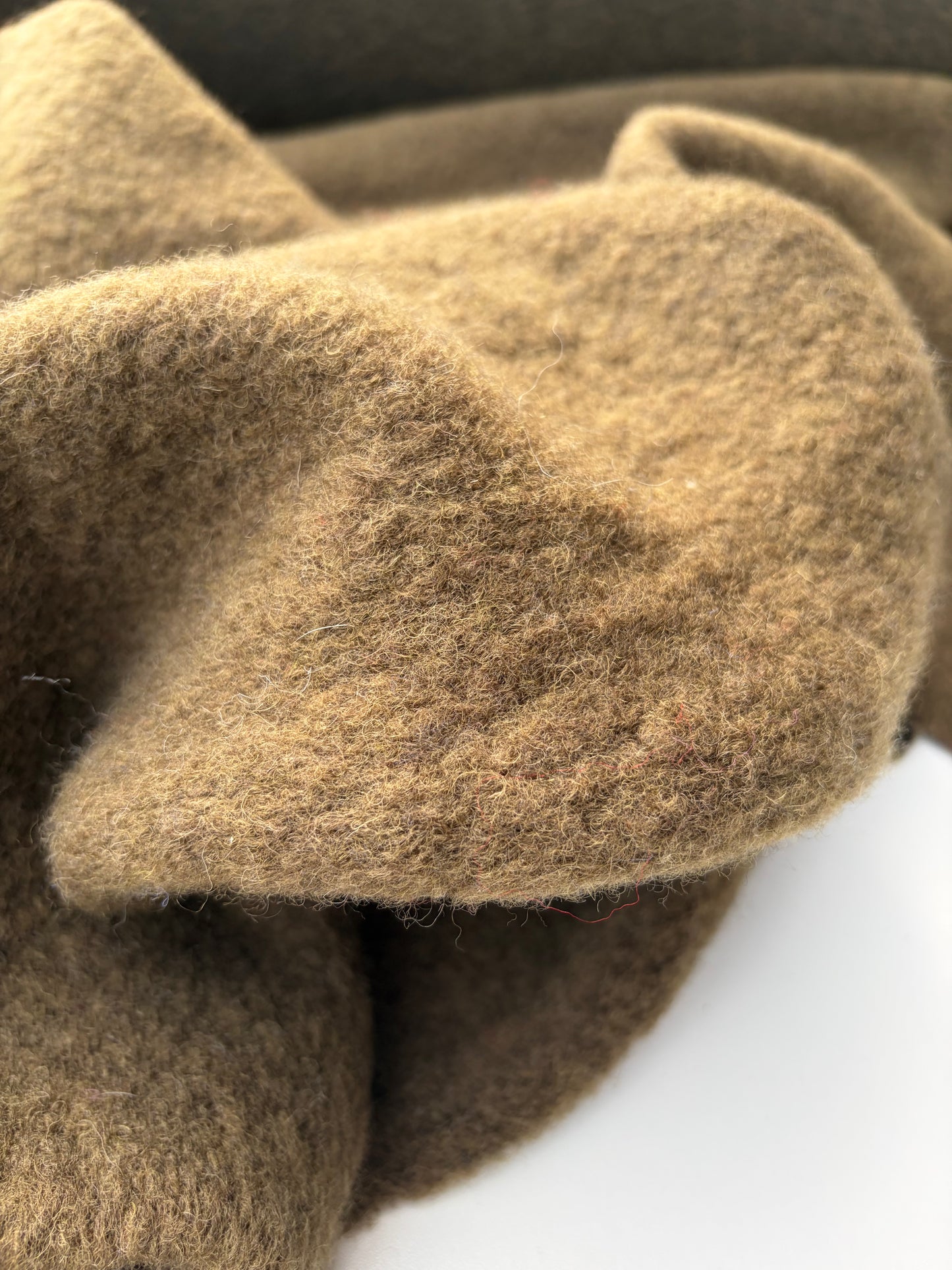 WILD WOOL 013 moss green boiled wool