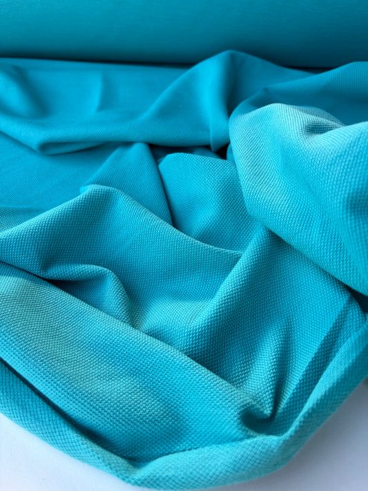 TINO 012 cotton jersey piqué aqua XL