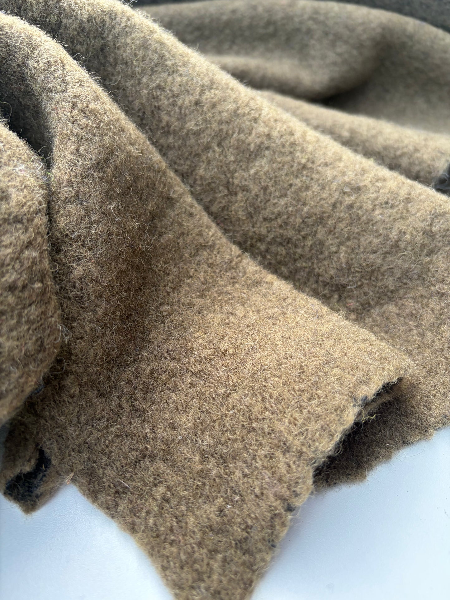 WILD WOOL 013 moss green boiled wool