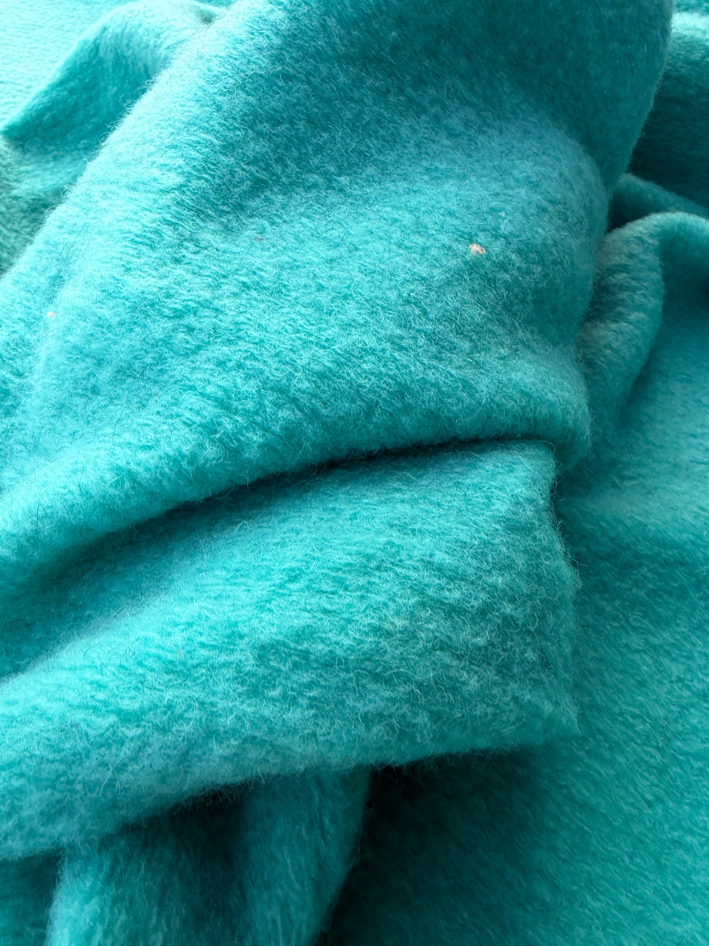 WILD WOOL 014 turquoise boiled wool