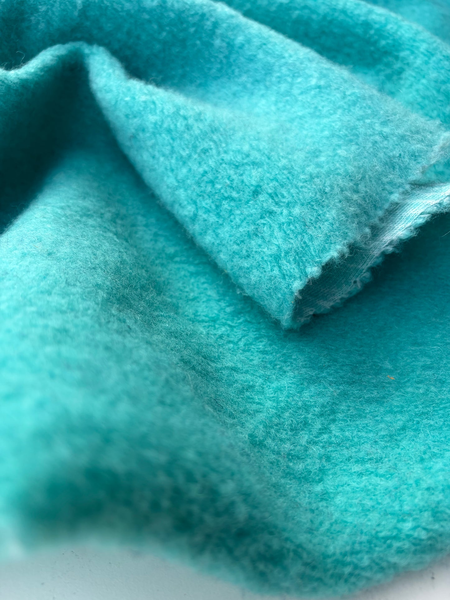 WILD WOOL 014 turquoise boiled wool