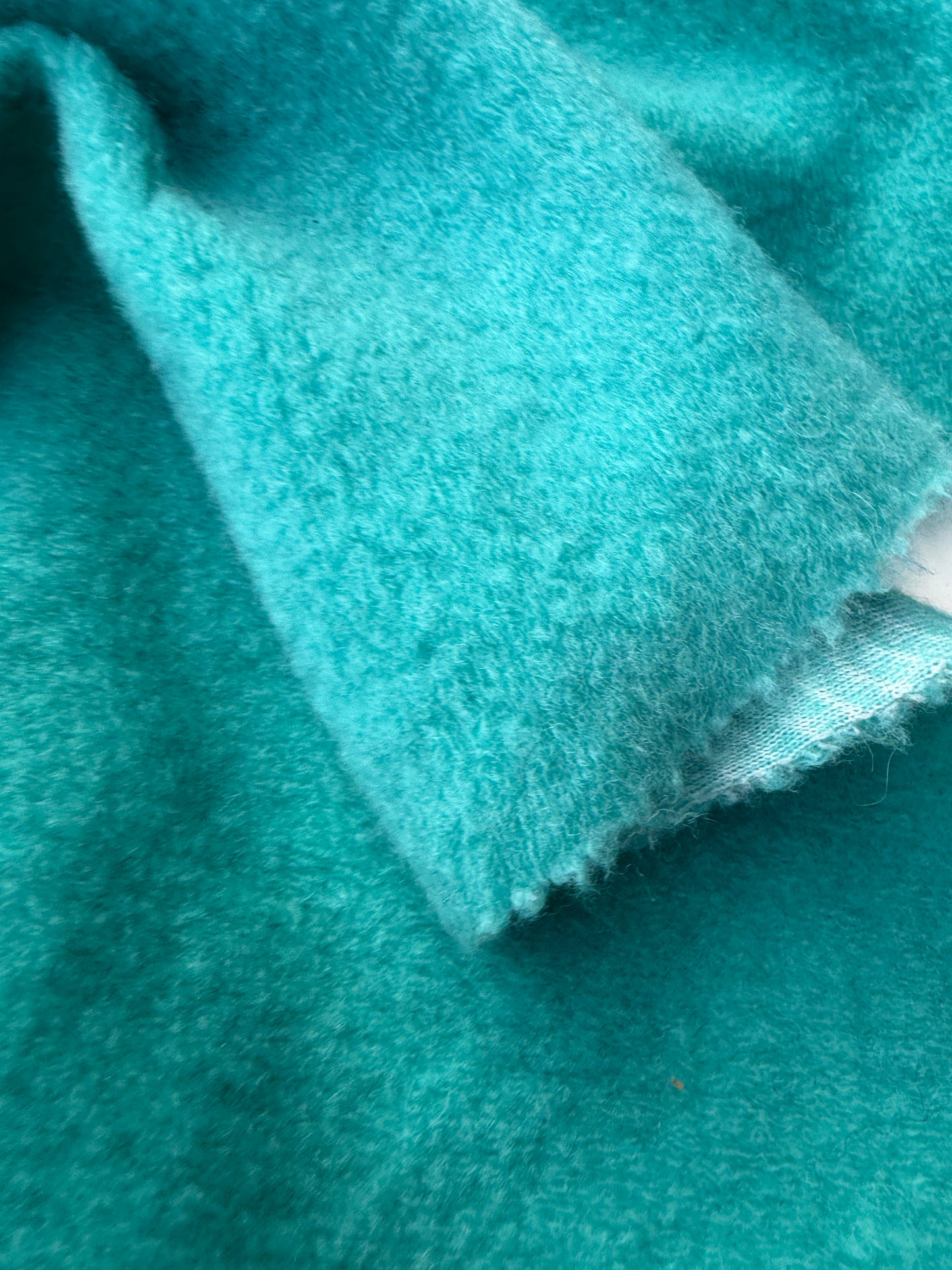 WILD WOOL 014 turquoise boiled wool