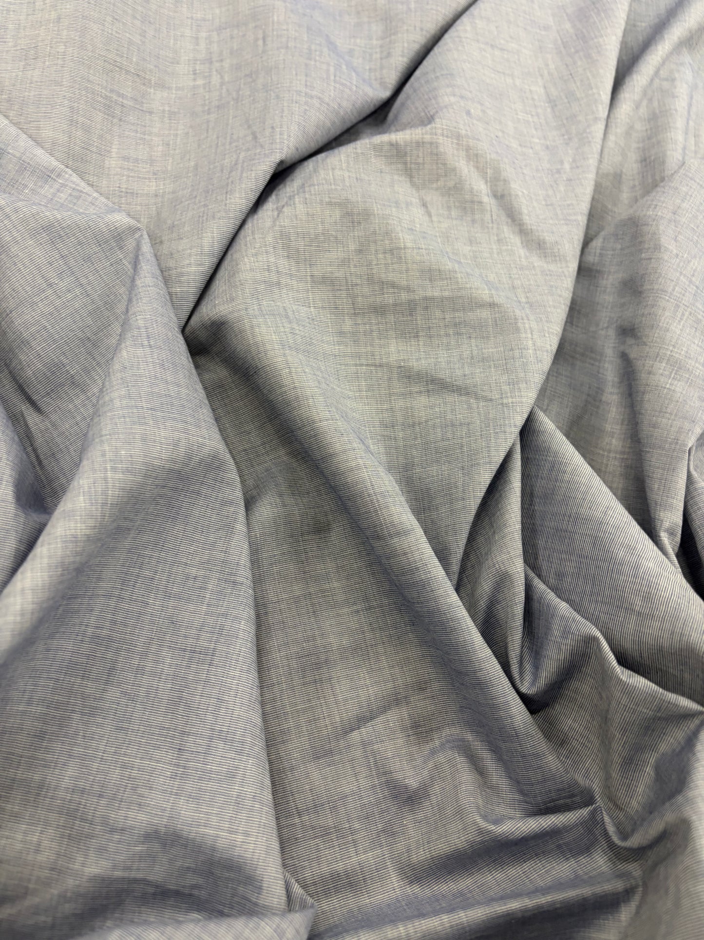 RHINO 034 light blue cotton shirting fil à fil