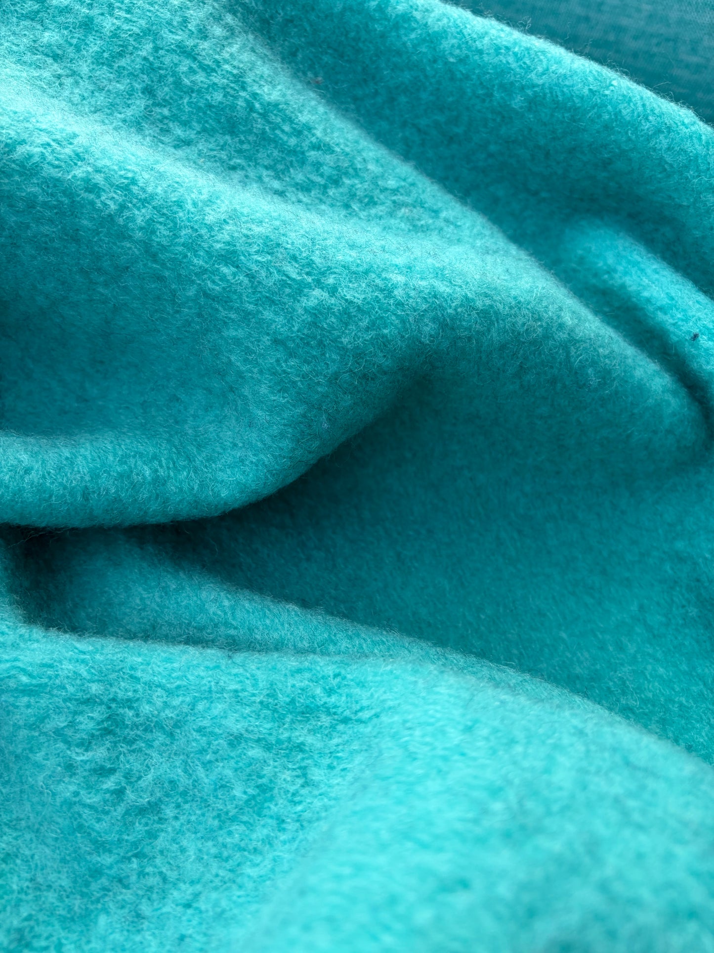 WILD WOOL 014 turquoise boiled wool