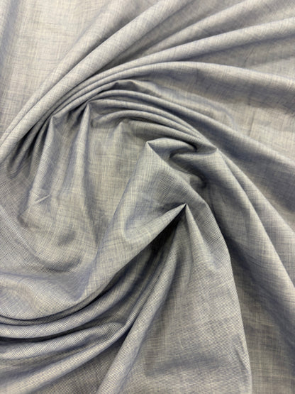 RHINO 034 light blue cotton shirting fil à fil