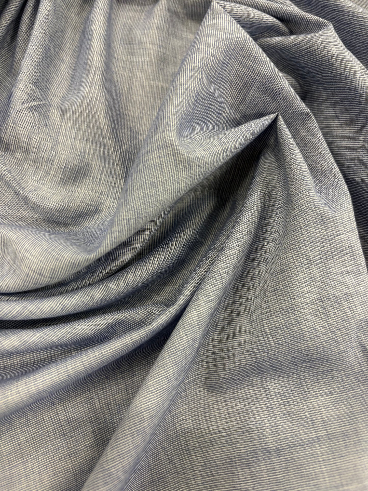 RHINO 034 light blue cotton shirting fil à fil