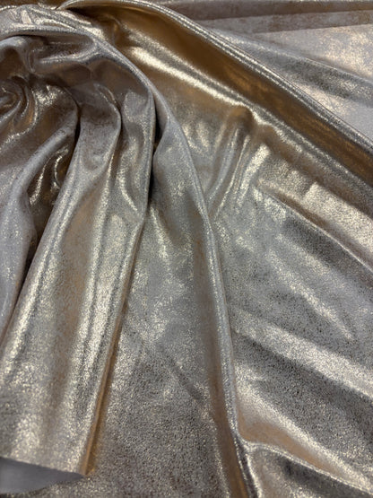 RHINO 037 shiny copper laminated velvet stretch