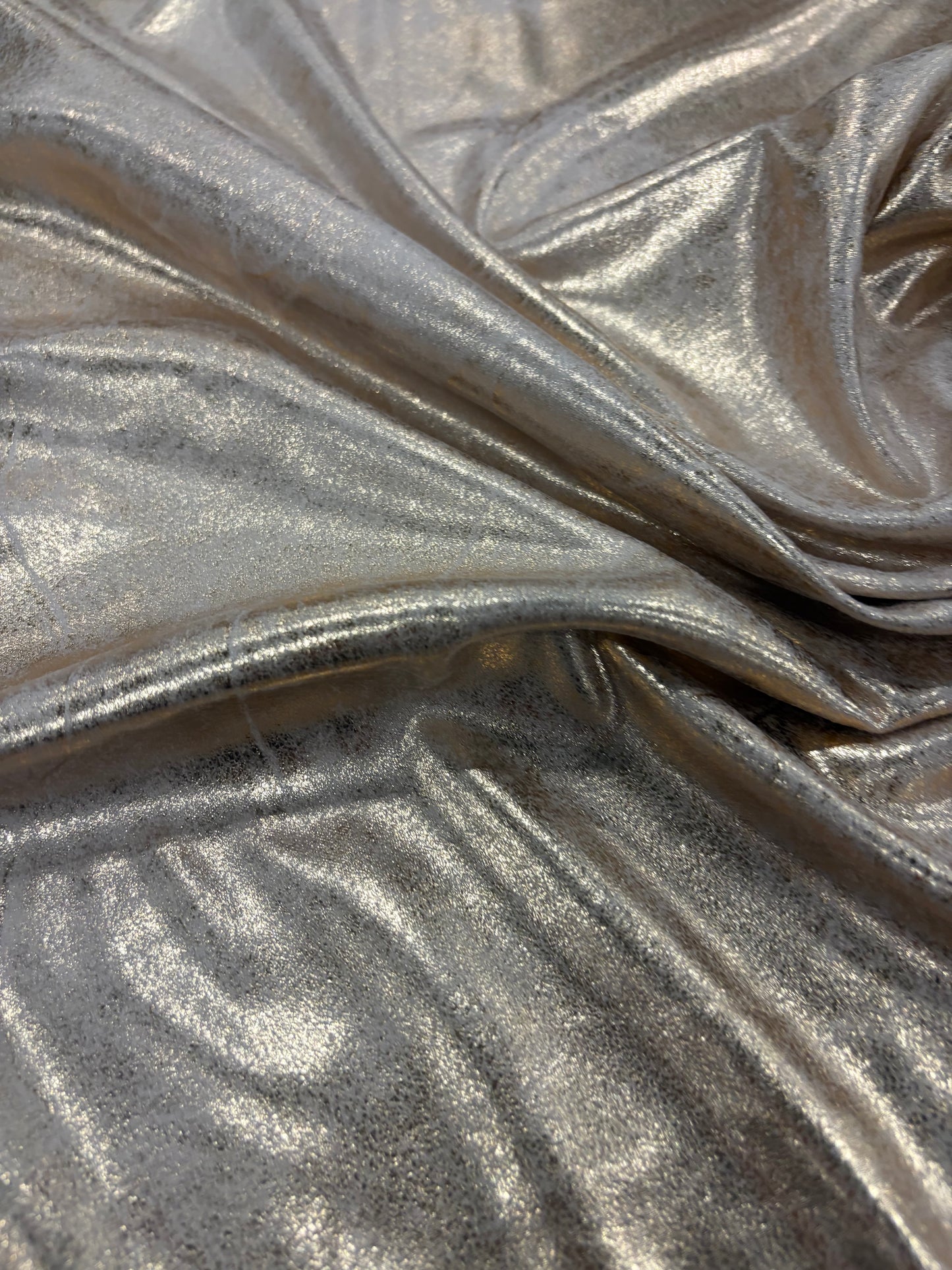 RHINO 037 shiny copper laminated velvet stretch