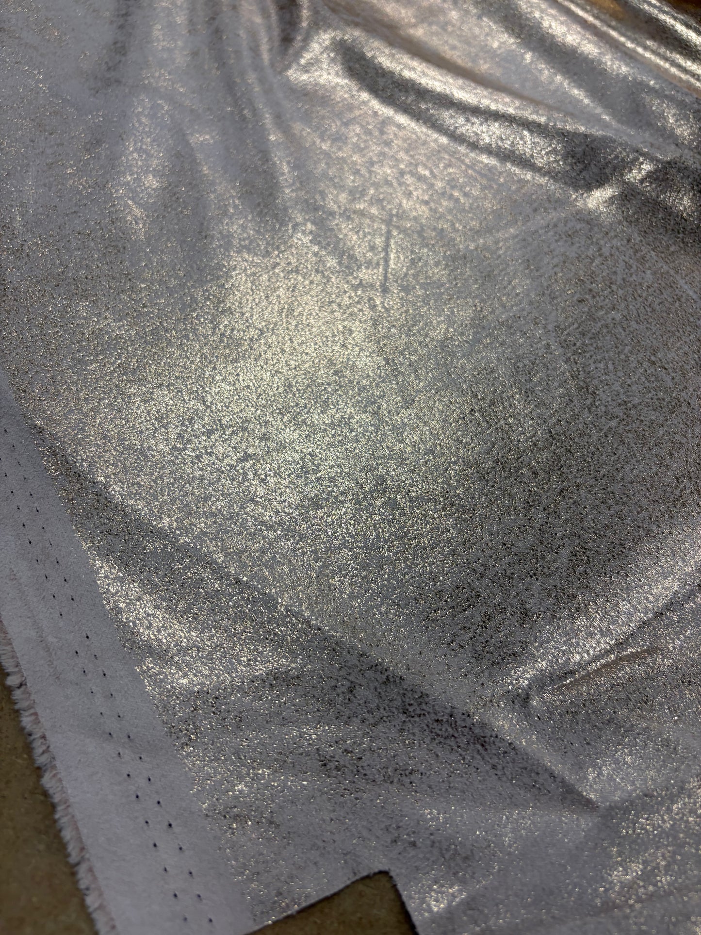 RHINO 037 shiny copper laminated velvet stretch