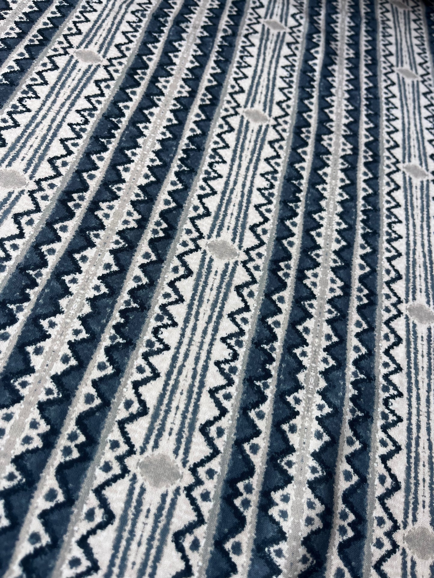 ATHENA 014 viscose fibrane digital stripe print beige/grey