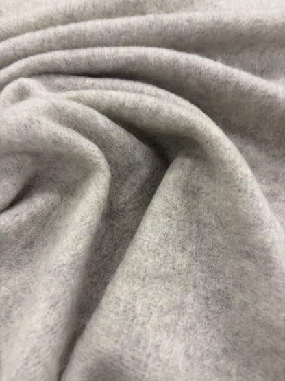 RHINO 041 grey soft knitted fabric with wool