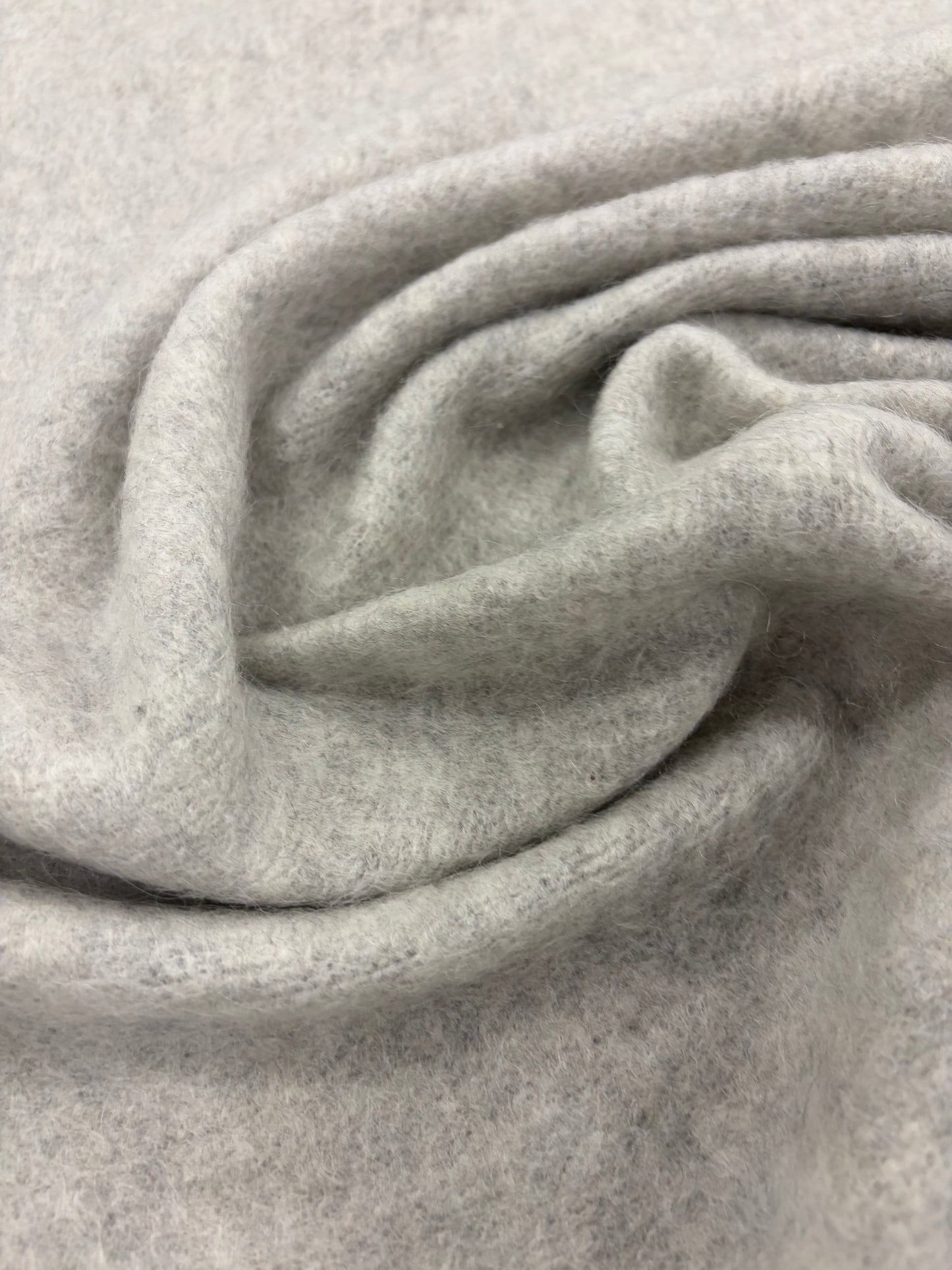 RHINO 041 grey soft knitted fabric with wool
