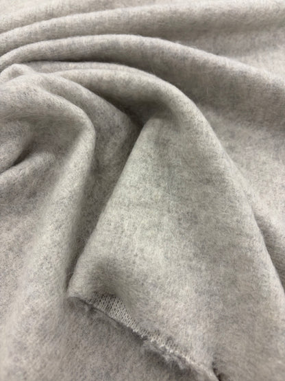 RHINO 041 grey soft knitted fabric with wool