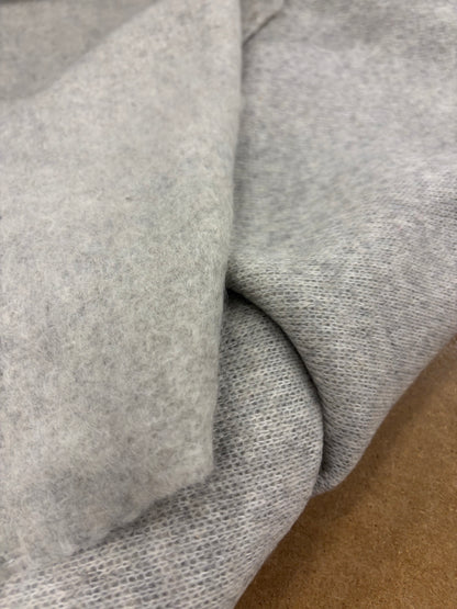 RHINO 041 grey soft knitted fabric with wool