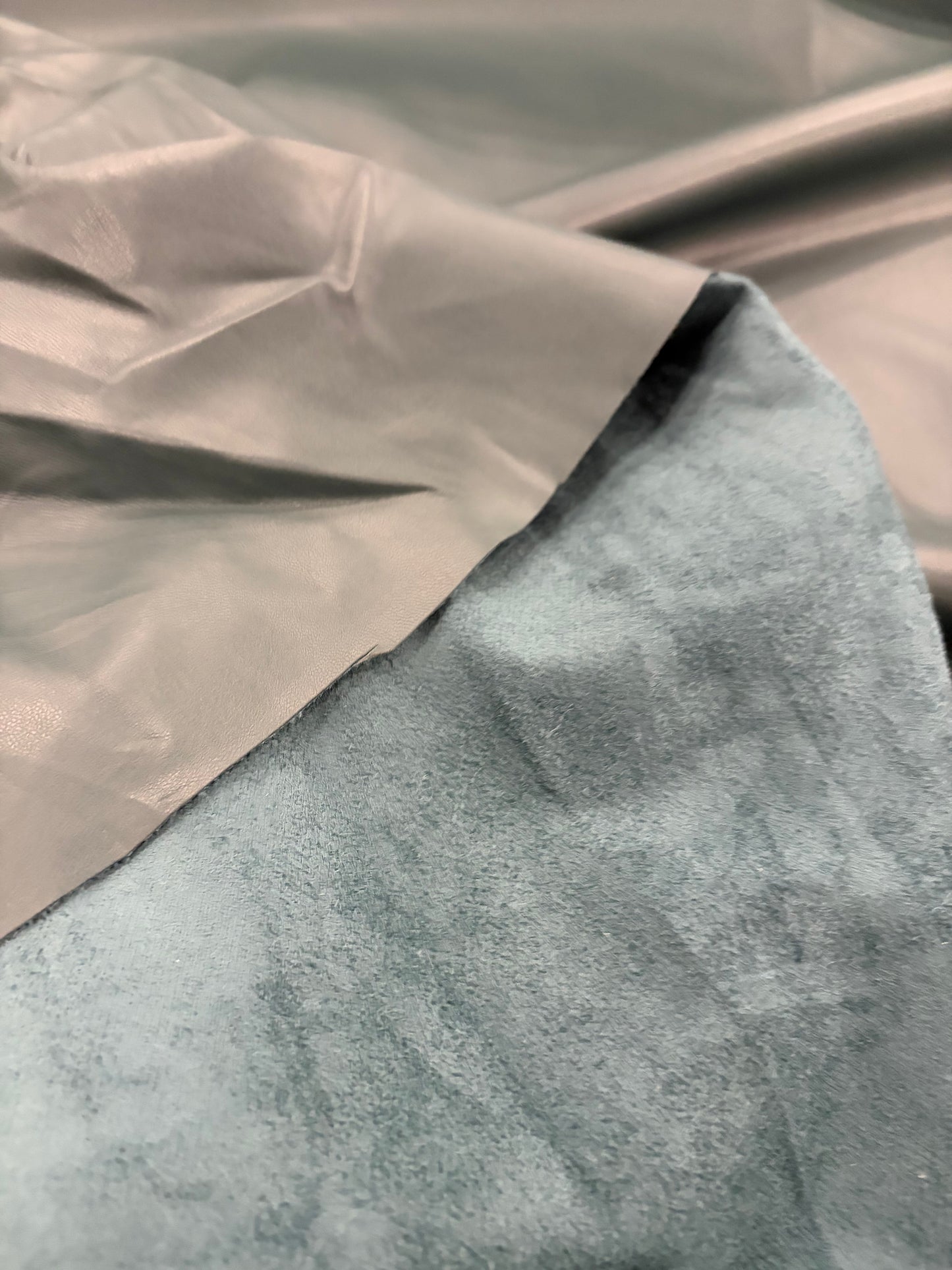 RHINO 042 teal coloured eco leather
