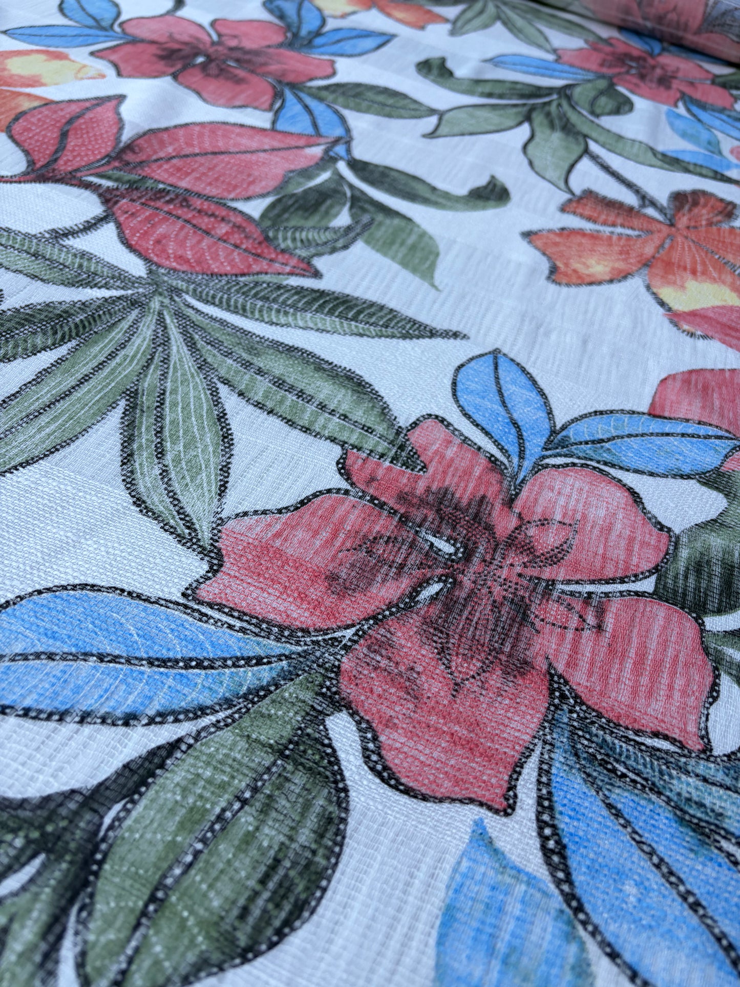 TINO 020 cotton gaze stripes printed