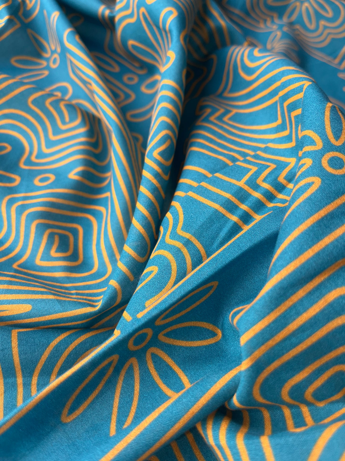 ATHENA 021  cotton voile stencil digital print