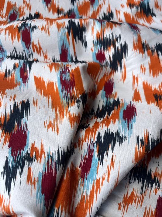 ATHENA 024 Felpa/jogging ikat effect orange/charcoal