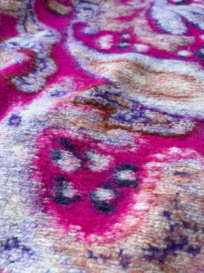 WILD WOOL 027 fuchsia cashemere heavy boiled wool
