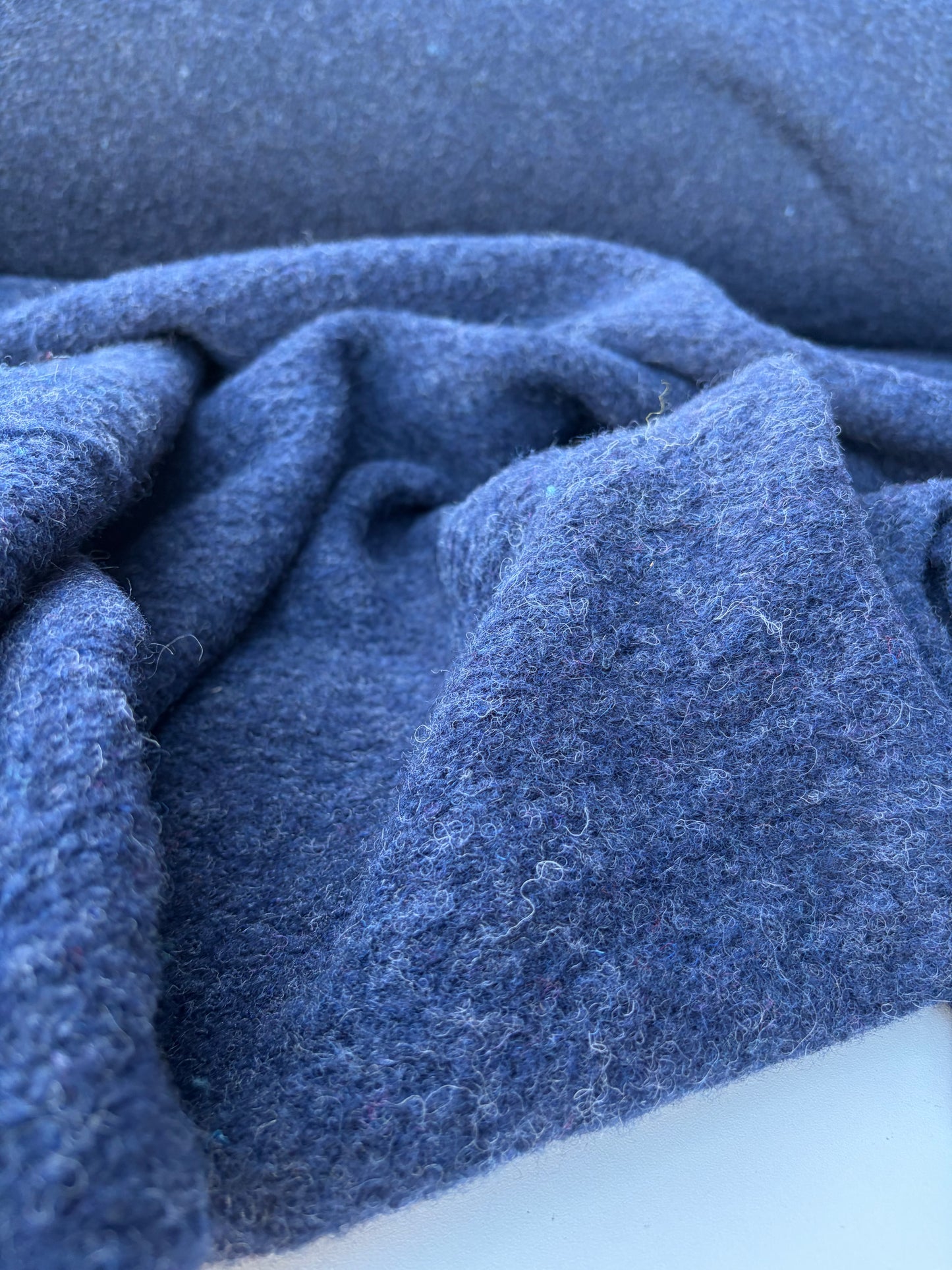WILD WOOL 031 dark blue boiled wool