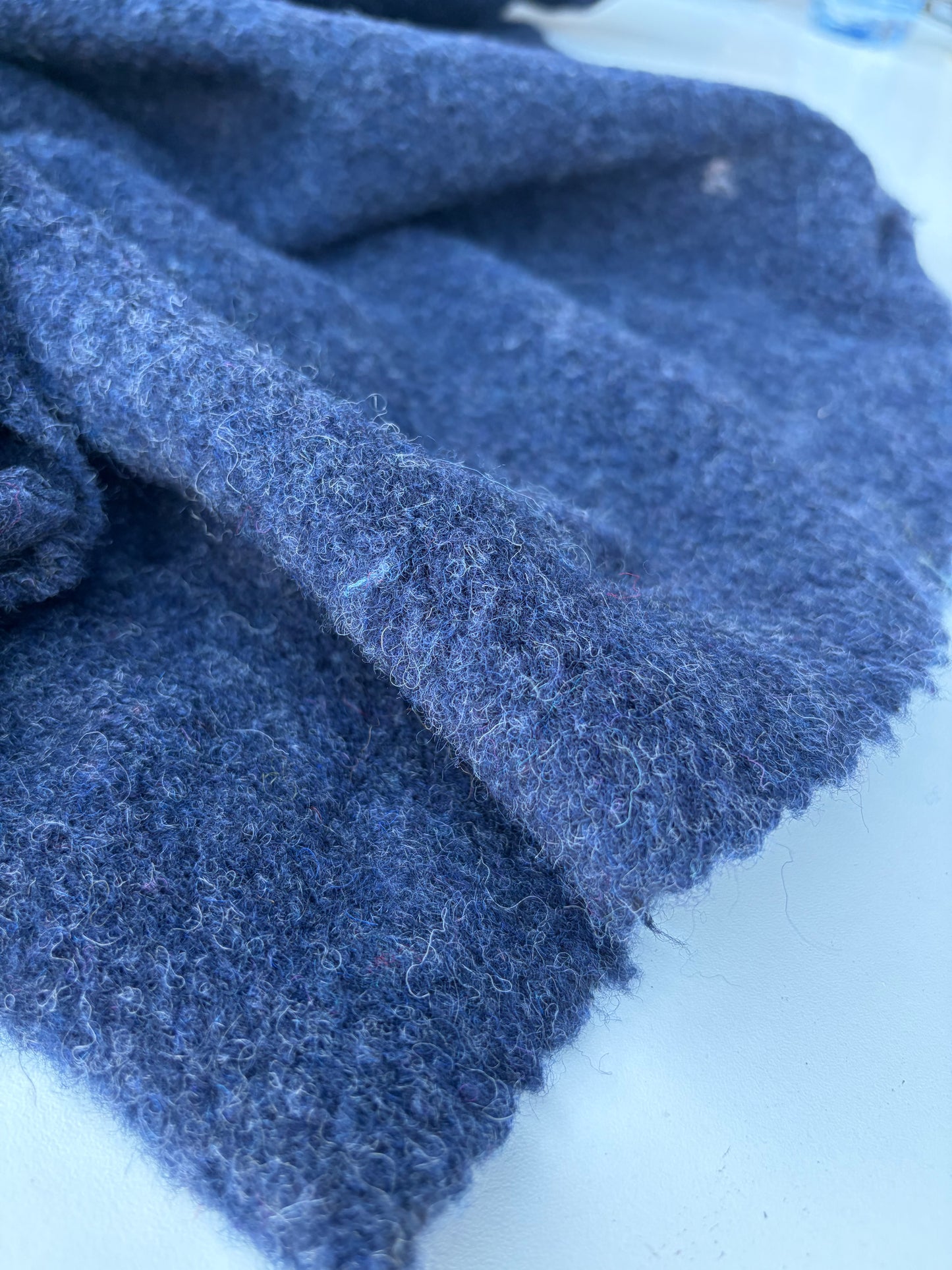 WILD WOOL 031 dark blue boiled wool