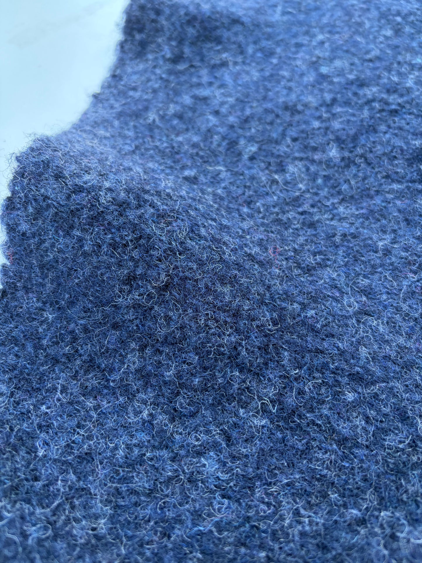 WILD WOOL 031 dark blue boiled wool