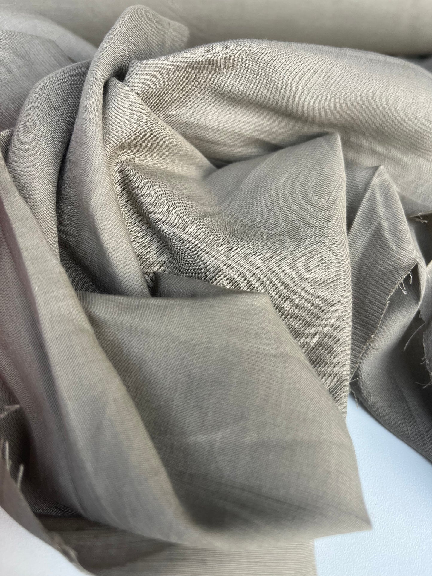 SUZY 027 voile linen/viscose tabac colour