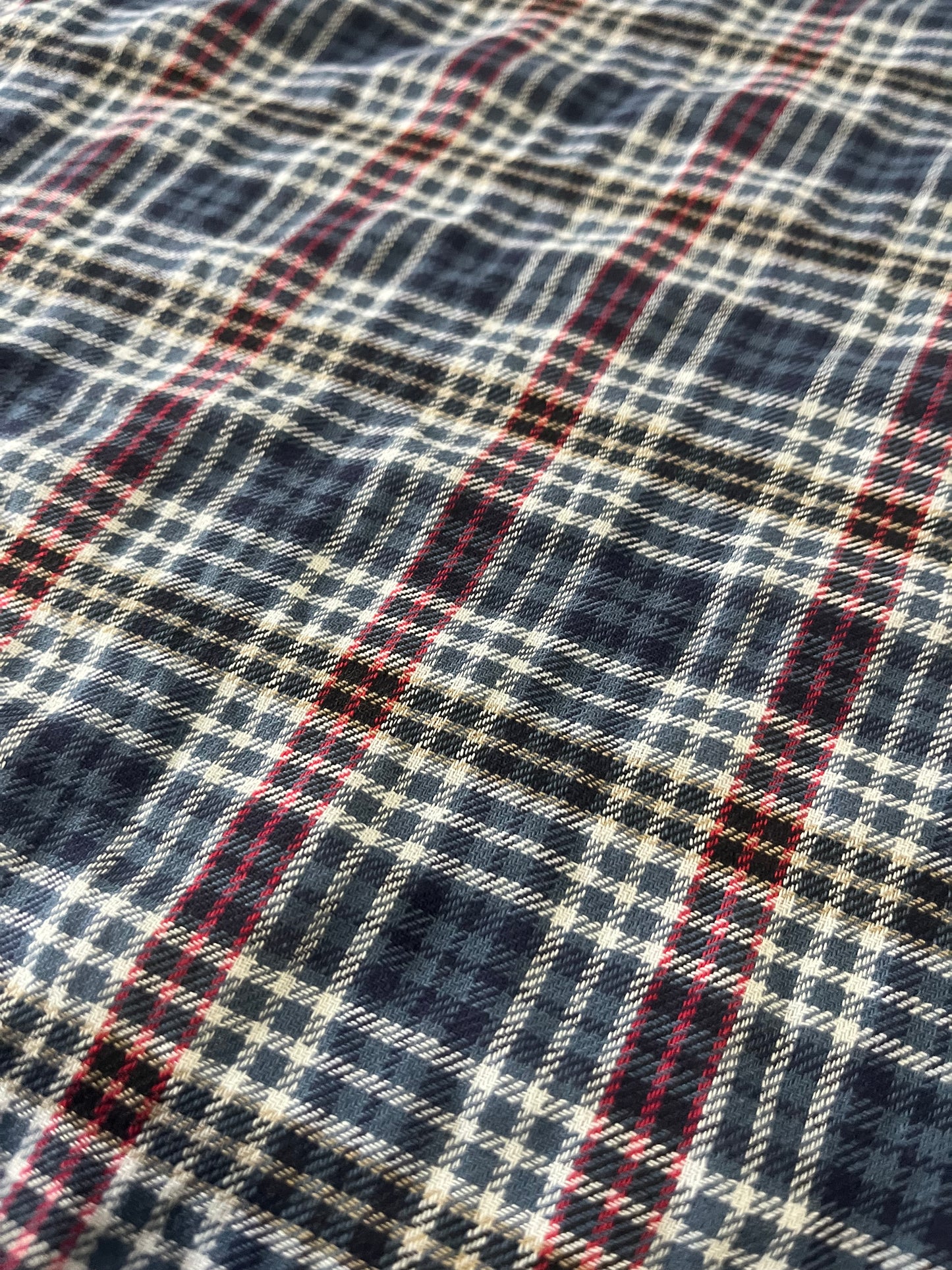 XII 034 Canclini cotton check seersucker