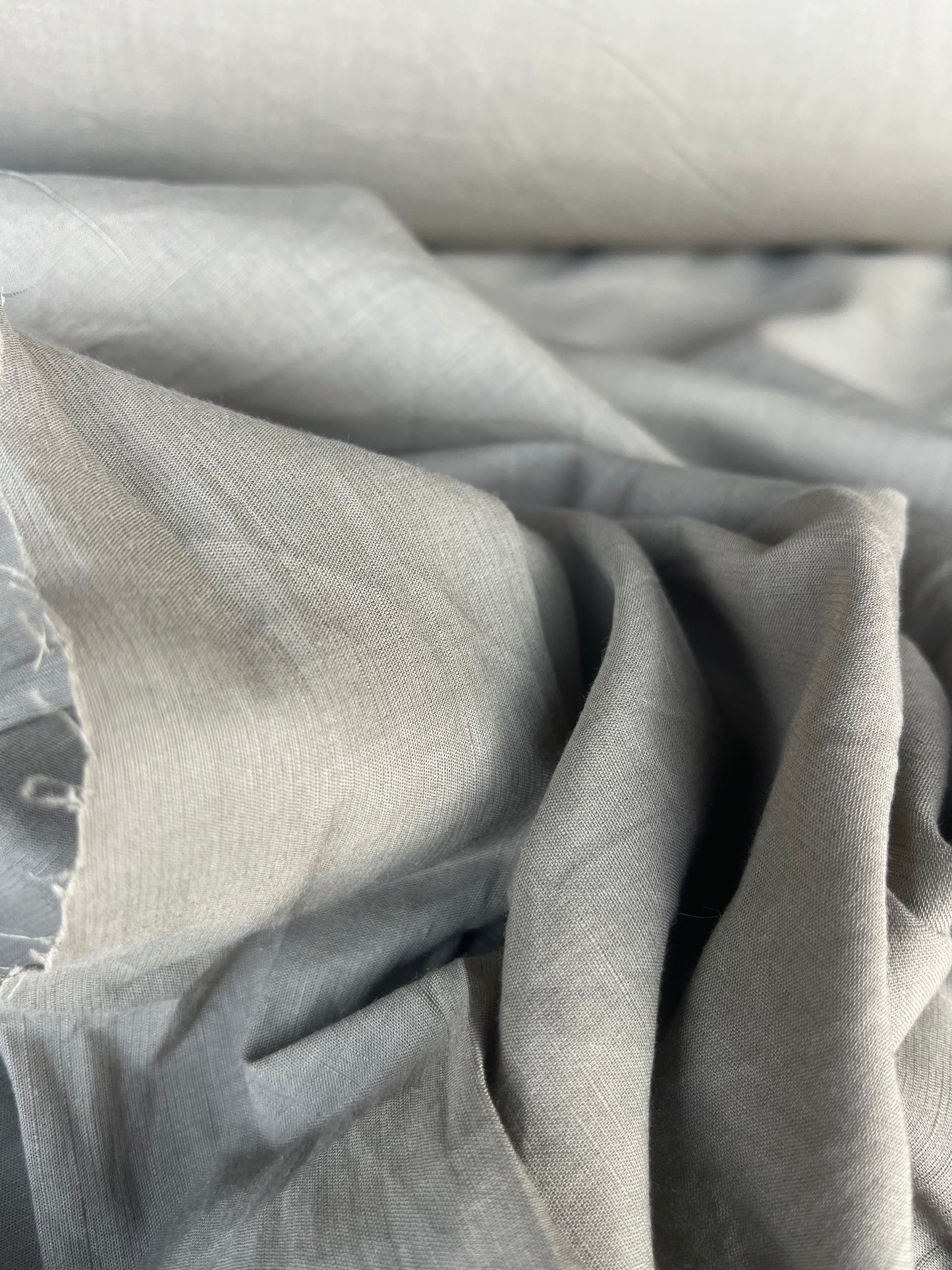 SUZY 027 voile linen/viscose tabac colour