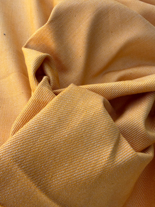 PC JEANS DROP 002 orange colour raw denim, no stretch