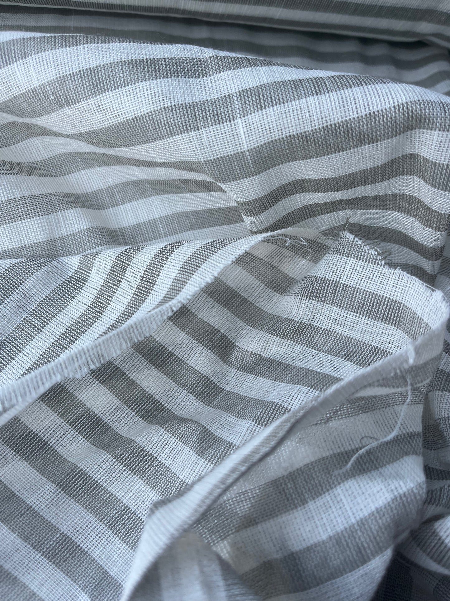 SUZY 028 cotton linen stripes khaky