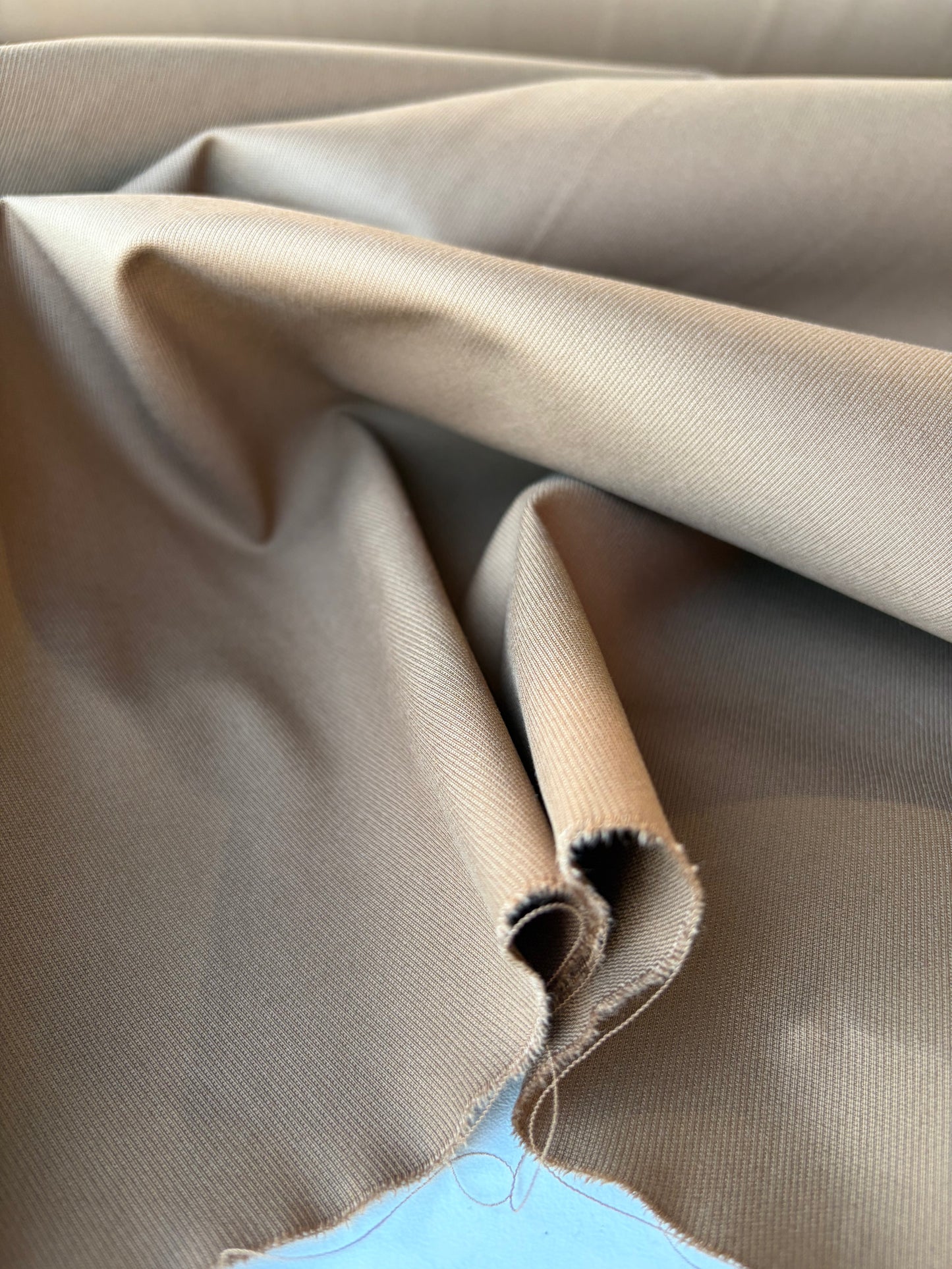 HARVEST SEASON 001 caramel cotton twill stretch