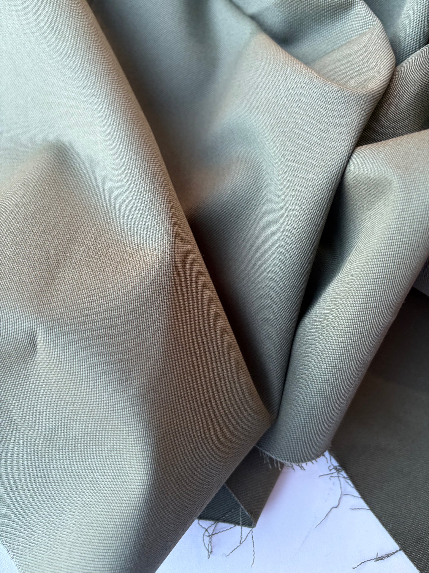 HARVEST SEASON 002 army green cotton twill stretch