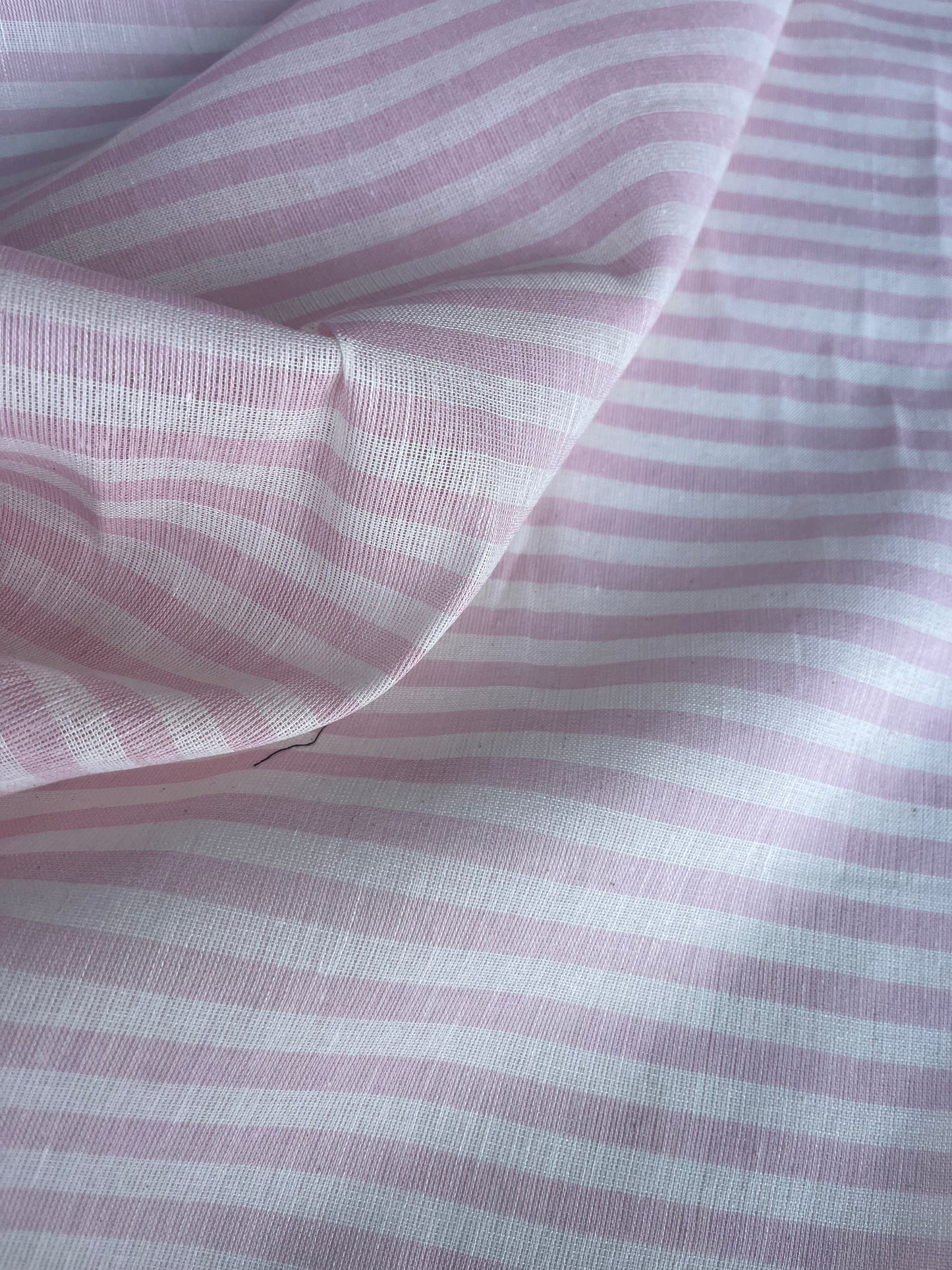 SUZY 030 cotton linen stripes pink