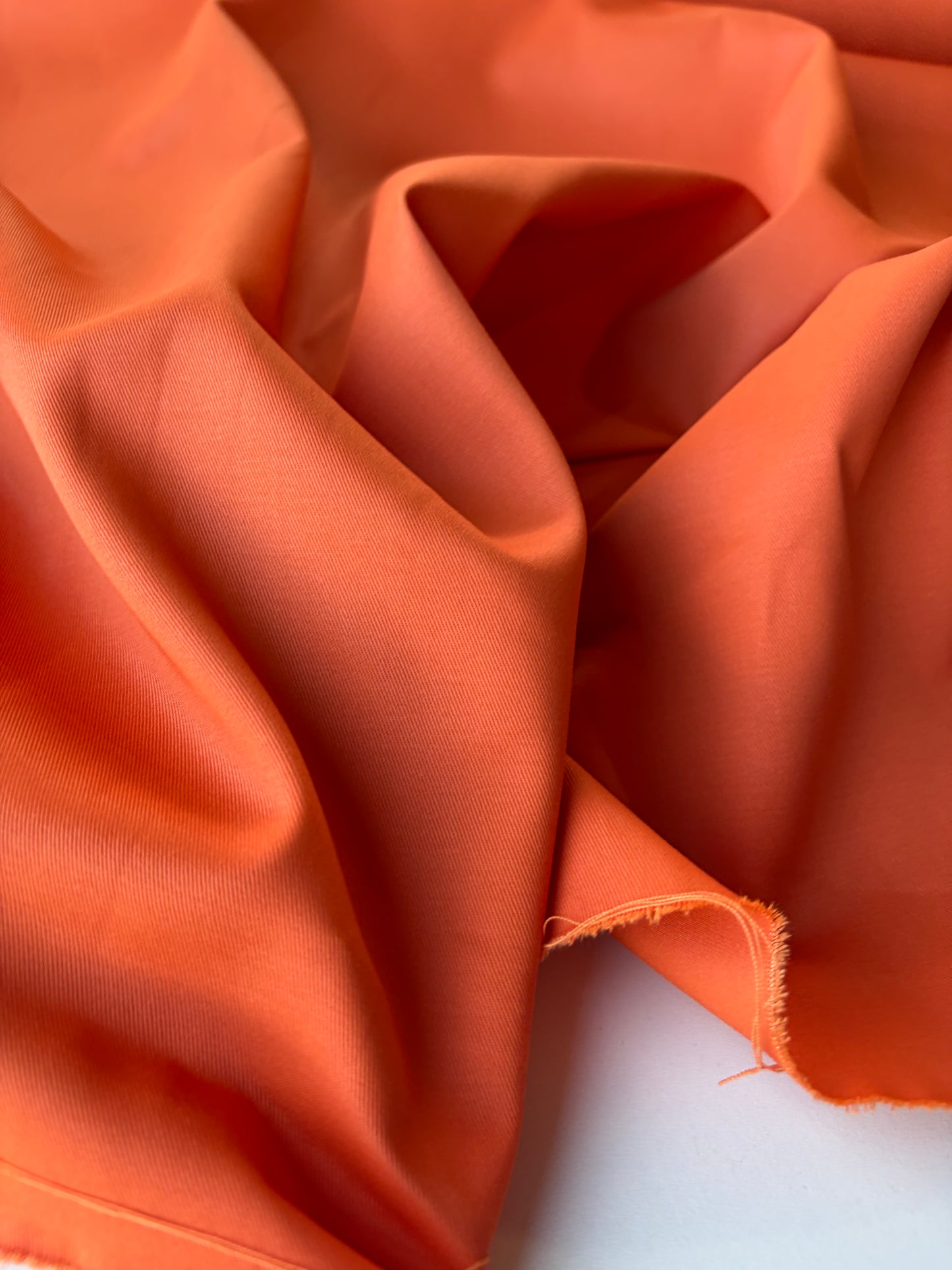 HARVEST SEASON 003 tangerine cotton twill