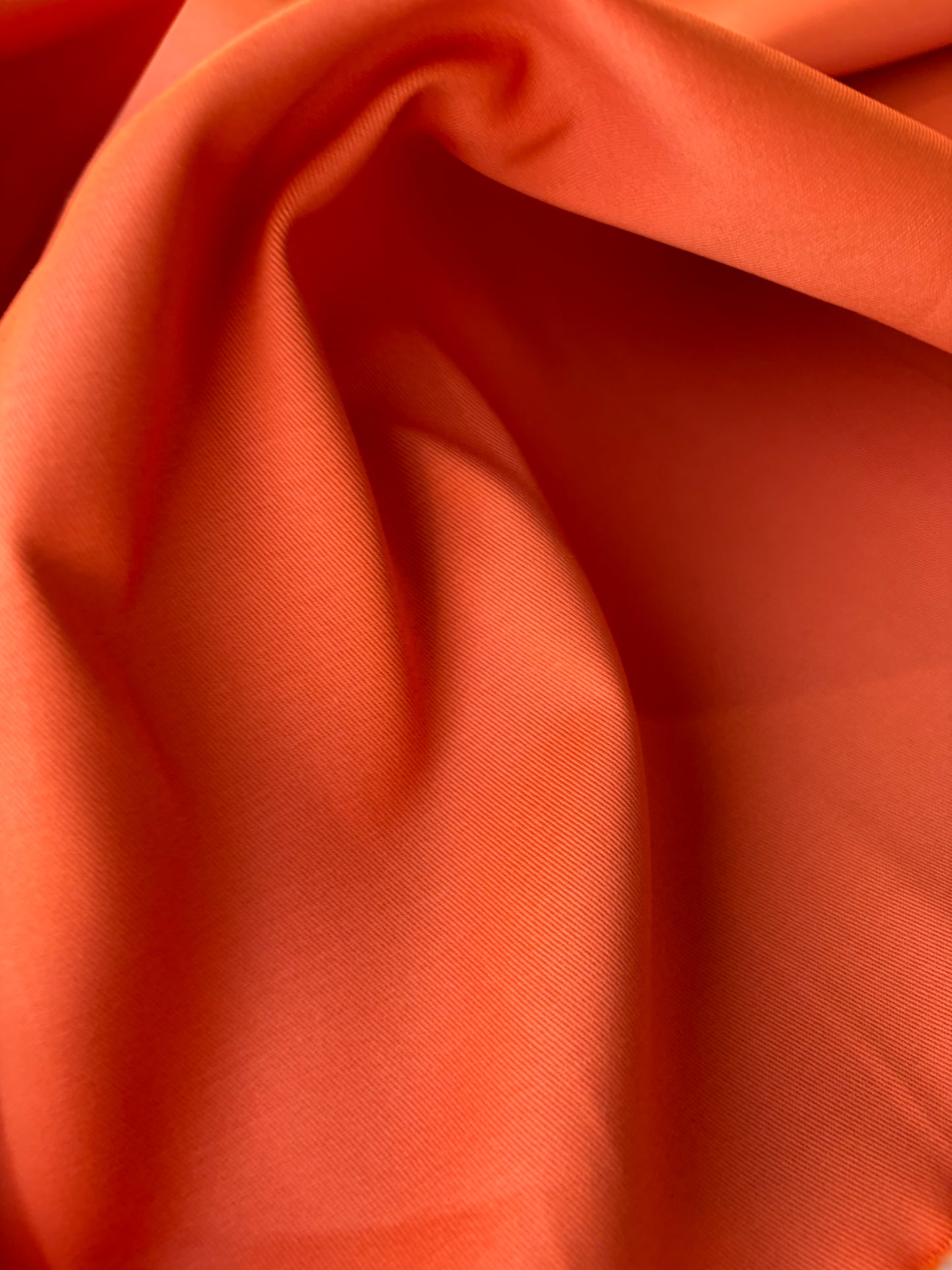 HARVEST SEASON 003 tangerine cotton twill