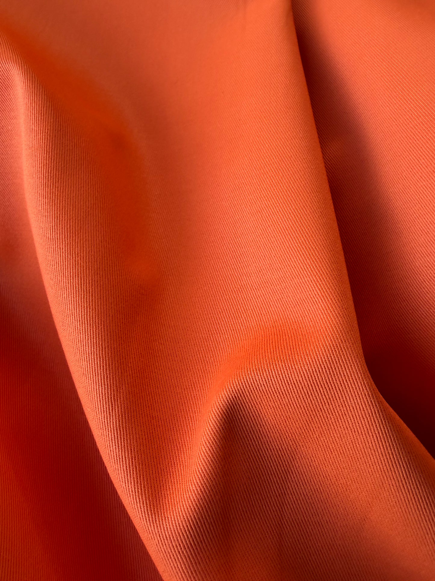 HARVEST SEASON 003 tangerine cotton twill