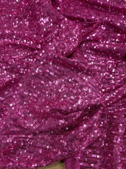 WONKA 003 mesh sequins fuchsia