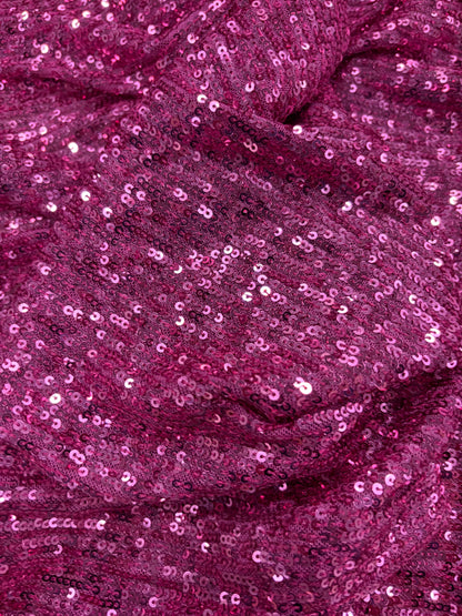 WONKA 003 mesh sequins fuchsia