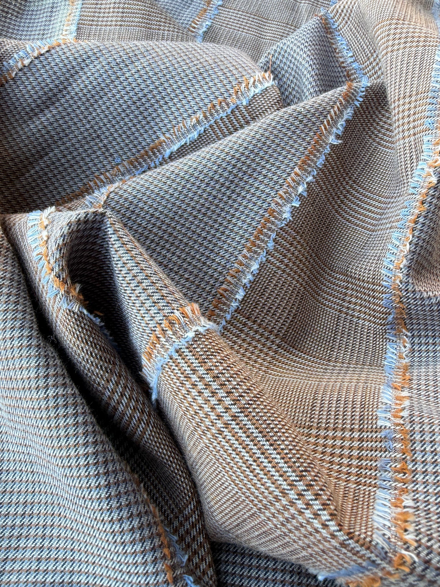 HARVEST SEASON 004 check with fil coupé stripes