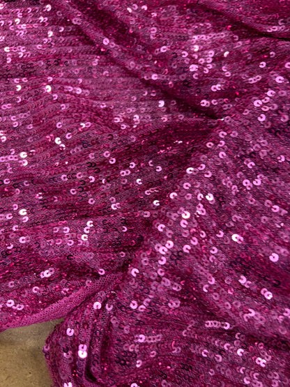 WONKA 003 mesh sequins fuchsia
